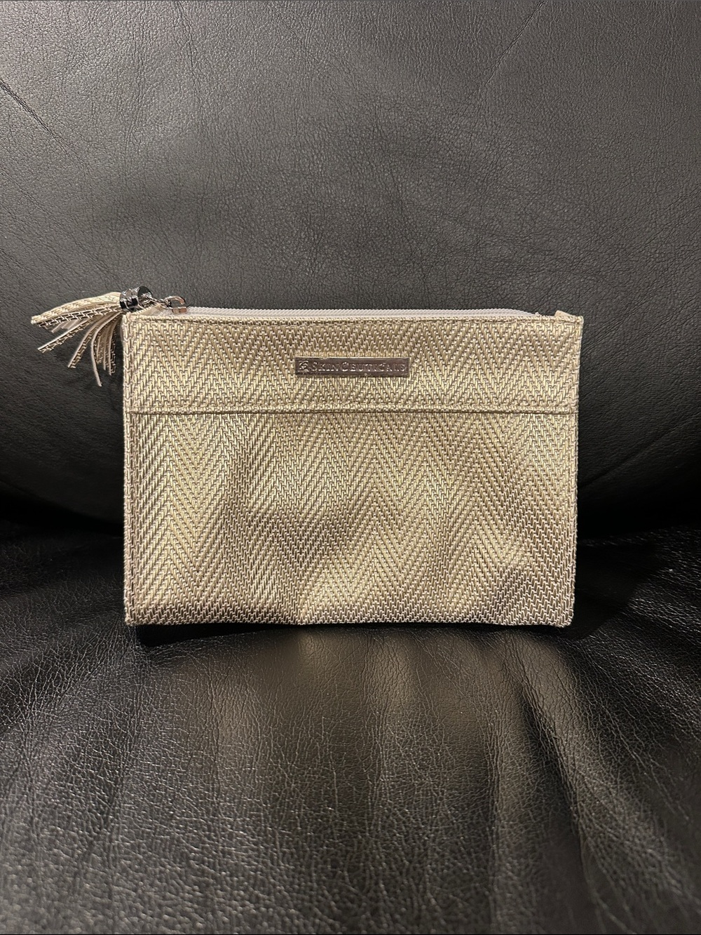 Metallic Zip Pouch - Gold NWOT